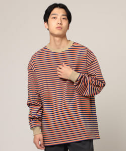 ▲BEAMS / ボーダー クルーネック カットソー