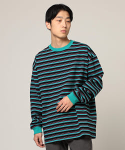 ▲BEAMS / ボーダー クルーネック カットソー