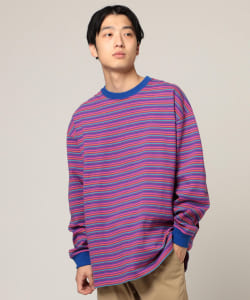 ▲BEAMS / ボーダー クルーネック カットソー
