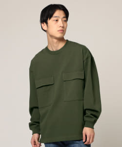 ▲BEAMS / スモック クルーネック スウェットシャツ