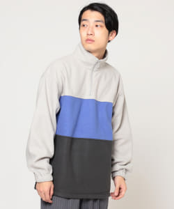▲BEAMS / ハーフジップ フリースジャケット