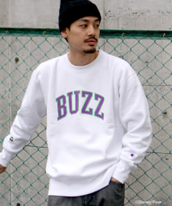 ▲Champion × BEAMS / 別注 プリント スウェット