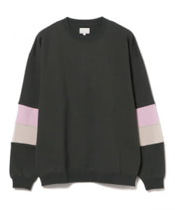 ▲BEAMS / NEW STANDARD スリーブライン クルーネック スウェット