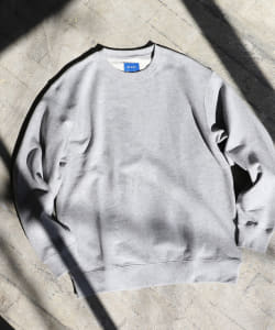 ▲BEAMS / ベーシック クルーネック スウェット