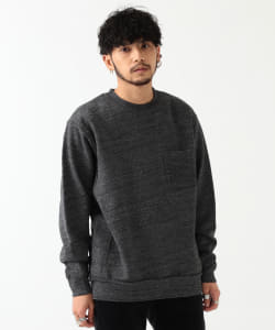 BEAMS / リバースシーム クルーネック スウェット