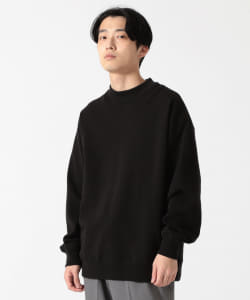 ▲BEAMS / モックネック スウェット