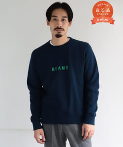 ▲BEAMS / ロゴ クルーネック スウェット 21SS