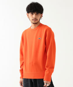 ▲LACOSTE / レギュラーフィット プレミアムコットン クルーネックスウェット