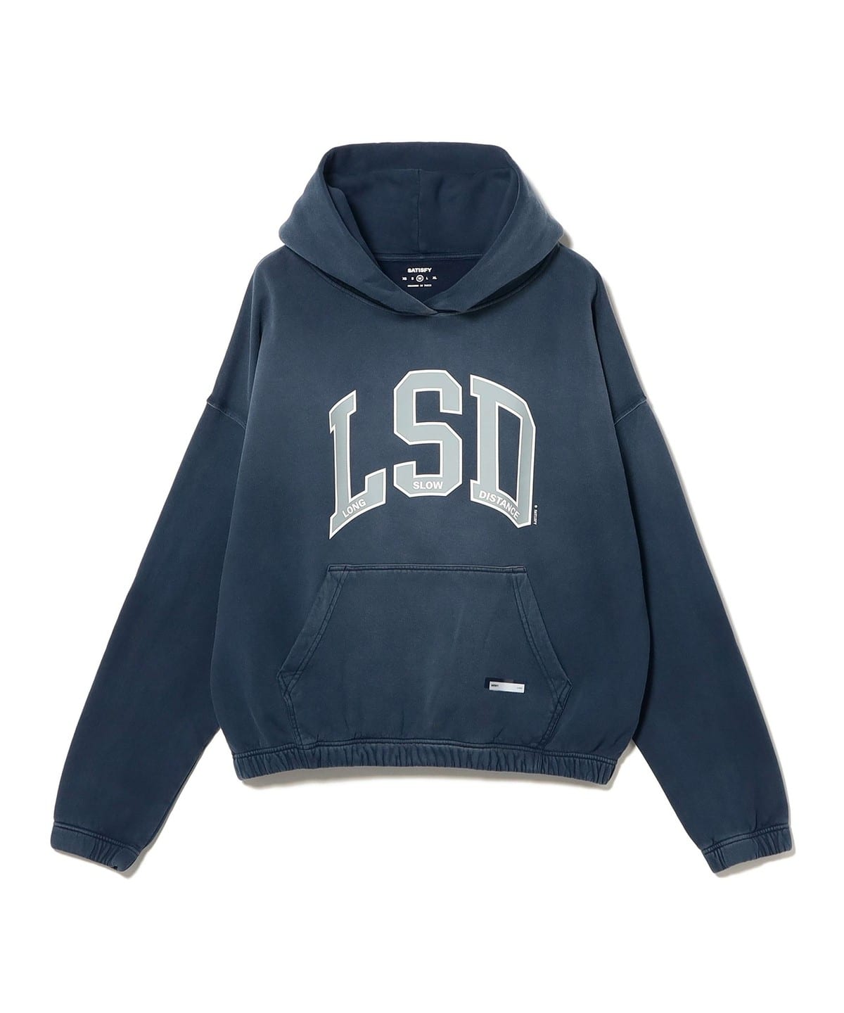 SATISFY �T�e�B�X�t�@�C / Softcell�iTM) Hoodie �g�b�v�X MEN Sun Bleached Indigo XL