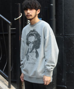 ▲BEAMS / グレートマン クルーネック スウェットシャツ