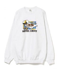 ▲PAJA STUDIO × HOTEL DRUGS / クルーネック スウェット