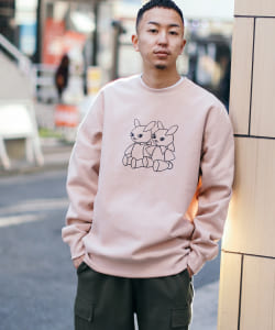 ▲GROVELAND / BUNNY クルーネック スウェット