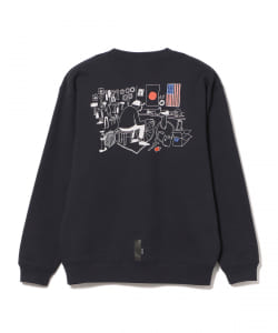 YUSUKE HANAI × CHARI&CO / MECHANIC SPACE クルーネック スウェット