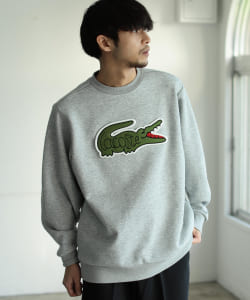 ▲LACOSTE × BEAMS / 別注 Big Croco Crew Sweat