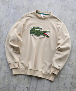 ▲LACOSTE × BEAMS / 別注 Big Croco Crew Sweat