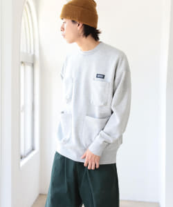 UNIVERSAL OVERALL × BEAMS / 別注 Coverall Pocket Sweat Crew