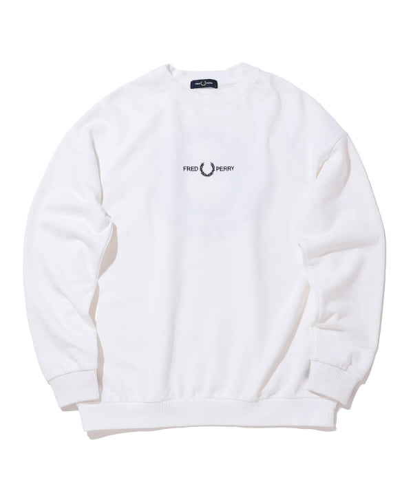 限定モデル 定価14850円 FRED PERRY × BEAMS ロゴクルースウェット