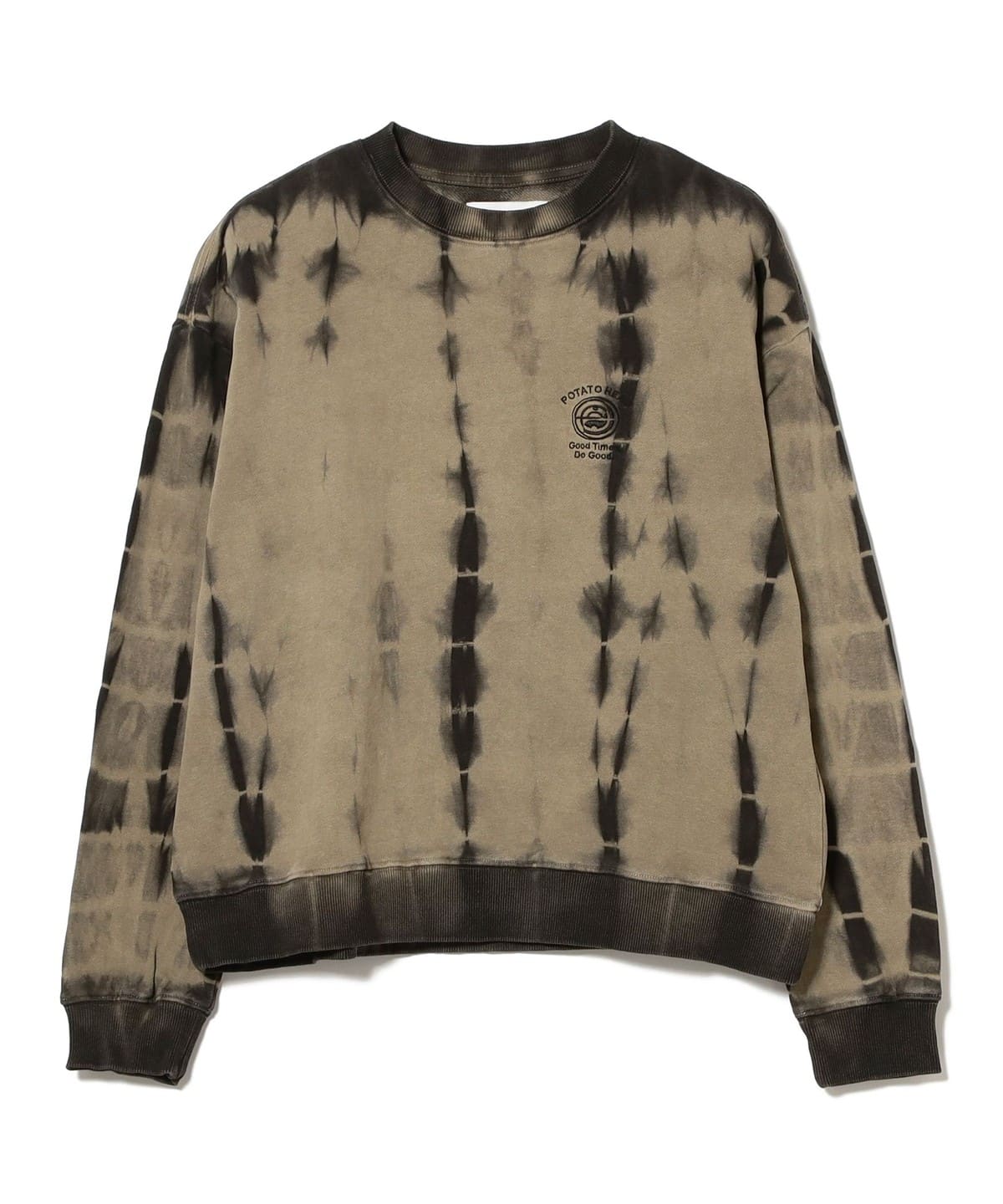 POTATO HEAD / Tie Dye Crewneck Sweater トップス MEN BLACK XL