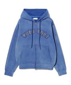 WOKE EDGE / Faded Embroidery Zip Up Hoodie