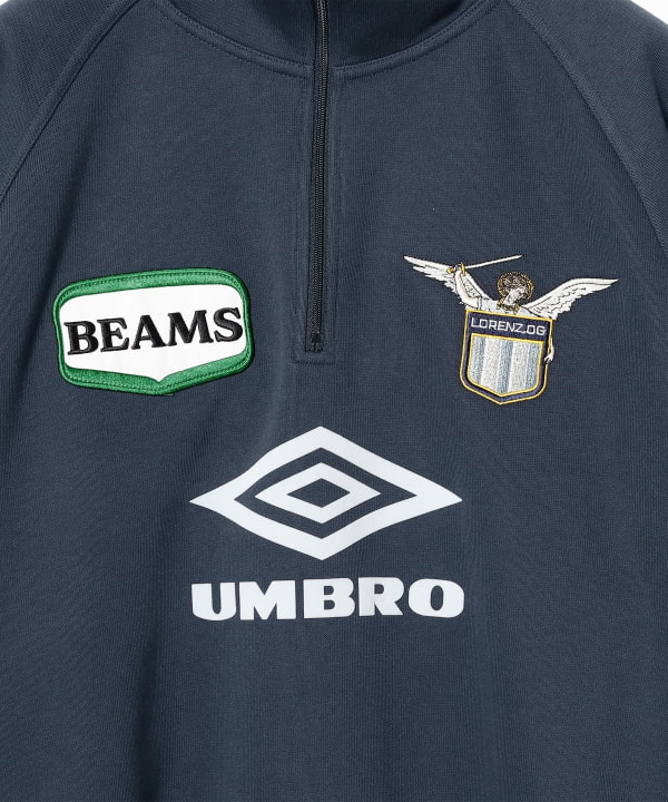 BEAMS（ビームス）【別注】LORENZ.OG × UMBRO / Half-Zip Sweatshirt