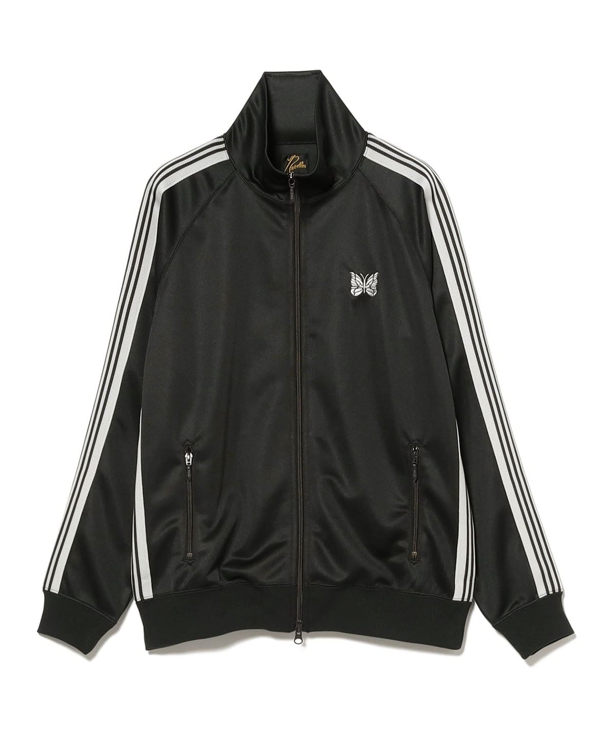 ニードルズ ビームス 美品 ナイロン トラック ジャケット 黒系 BEAMS（ビームス）NEEDLES / Track Jacket - Poly Smooth（トップス
