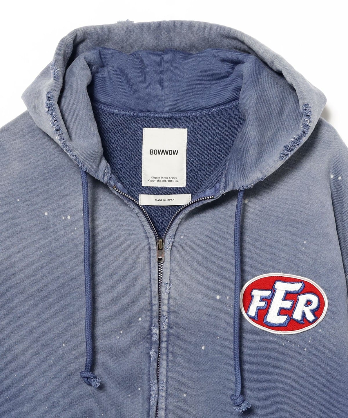 BEAMS（ビームス）BOW WOW / FER MOTORSPORT ZIP HOODIE AGED