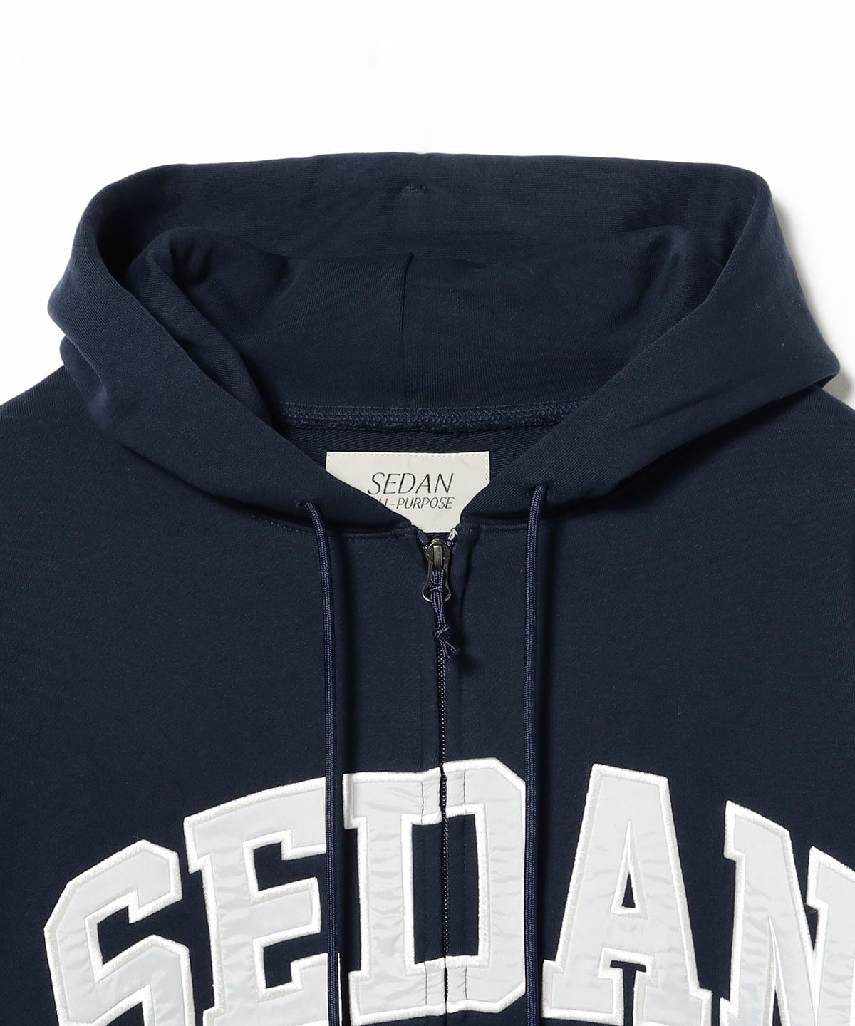 BEAMS（ビームス）SEDAN ALL-PURPOSE / College Logo Full Zip Hoodie