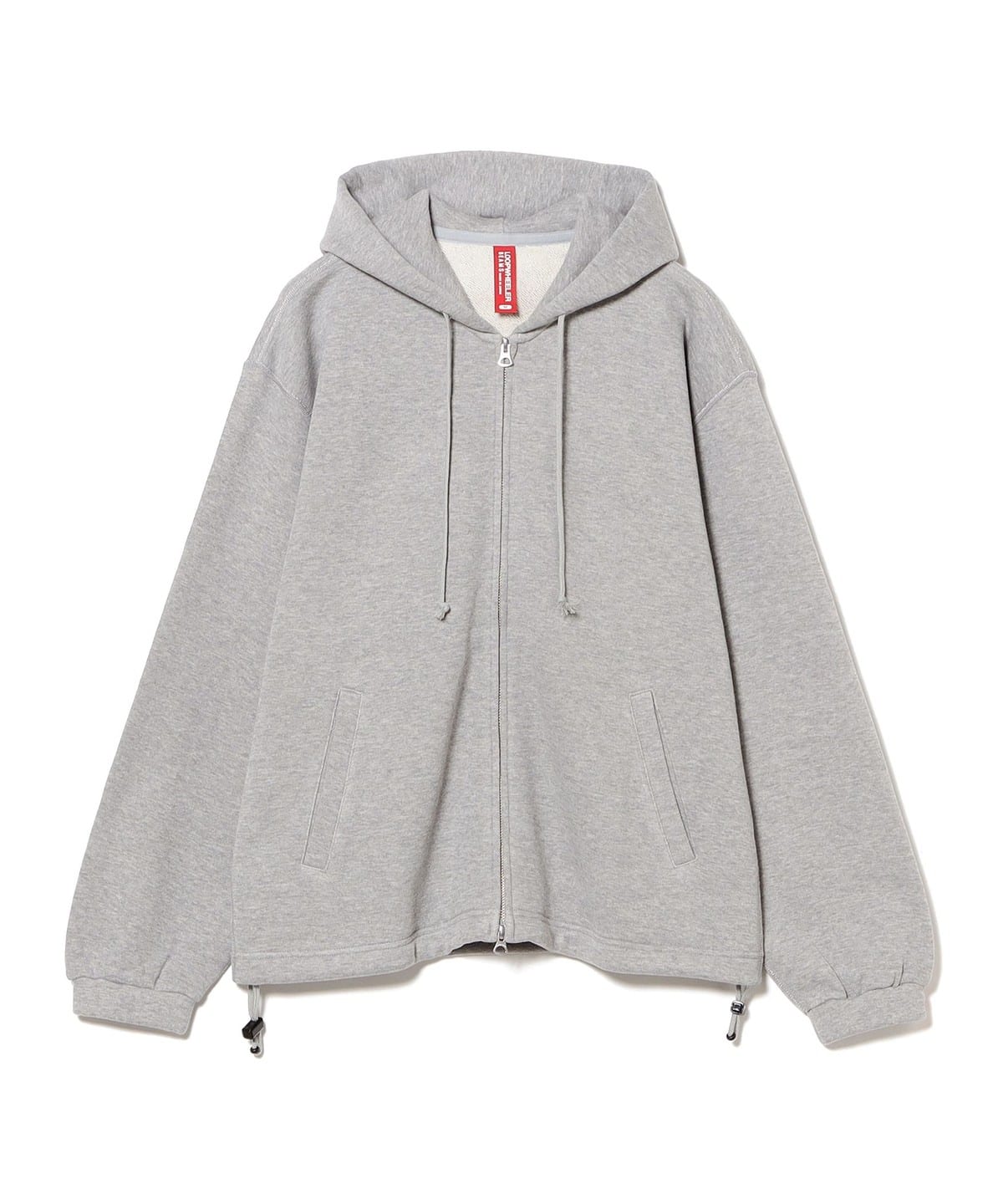 【別注】LOOPWHEELER ループウィラー / 吊裏毛 ルーズ フルジップ フーディー トップス MEN H GREY L 【別注】LOOPWHEELER ループウィラー / 吊裏毛 ルーズ フルジップ フーディー トップス MEN H GREY L