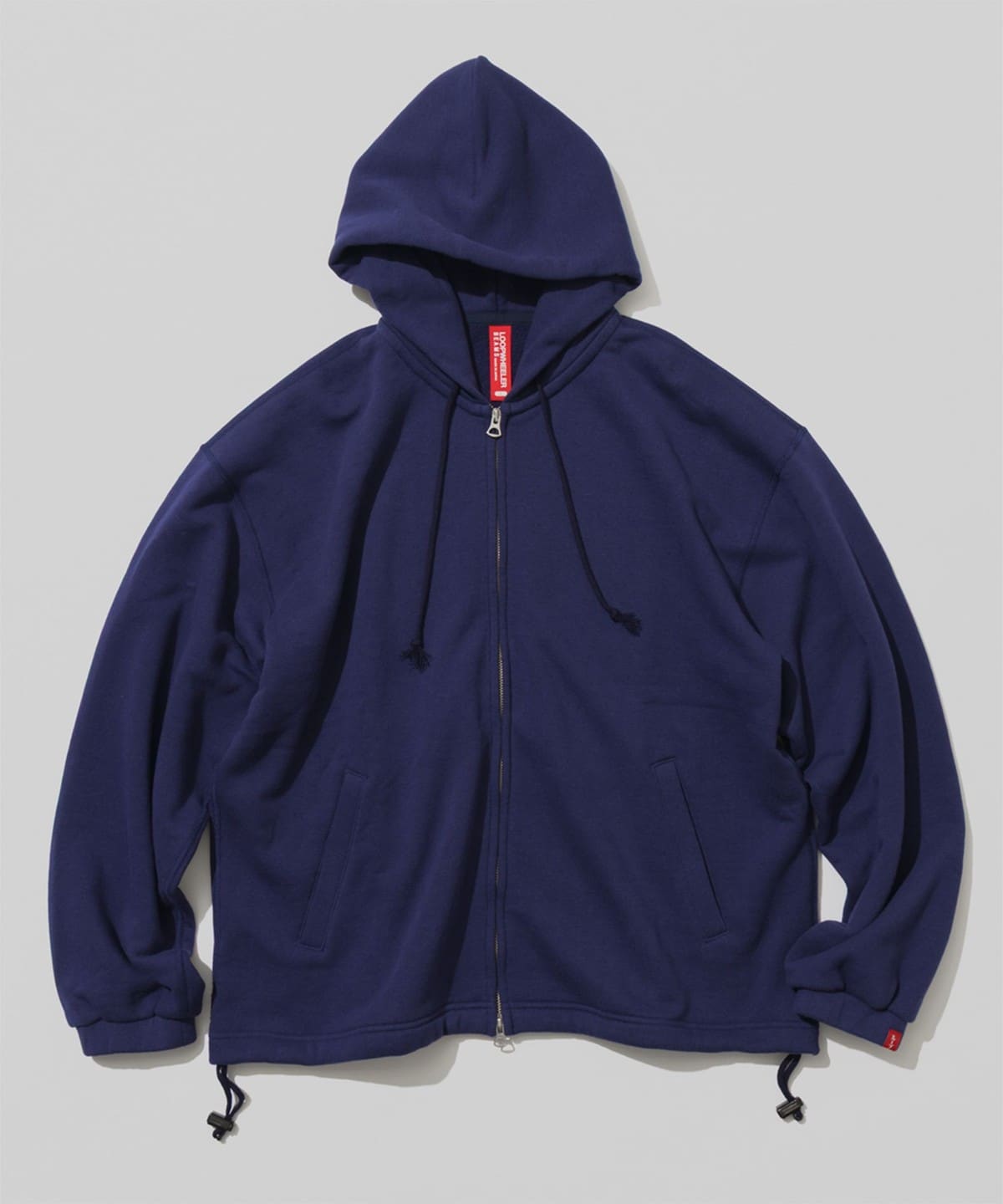 【別注】LOOPWHEELER ループウィラー / 吊裏毛 ルーズ フルジップ フーディー トップス MEN BLUE L 【別注】LOOPWHEELER ループウィラー / 吊裏毛 ルーズ フルジップ フーディー トップス MEN BLUE L