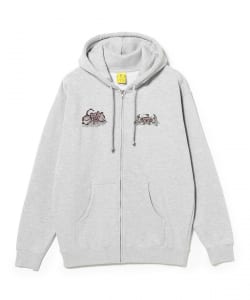 THERE / THERE X SNEAKDISS Hooded Zip Up Sweatshirt w/ Premium Print