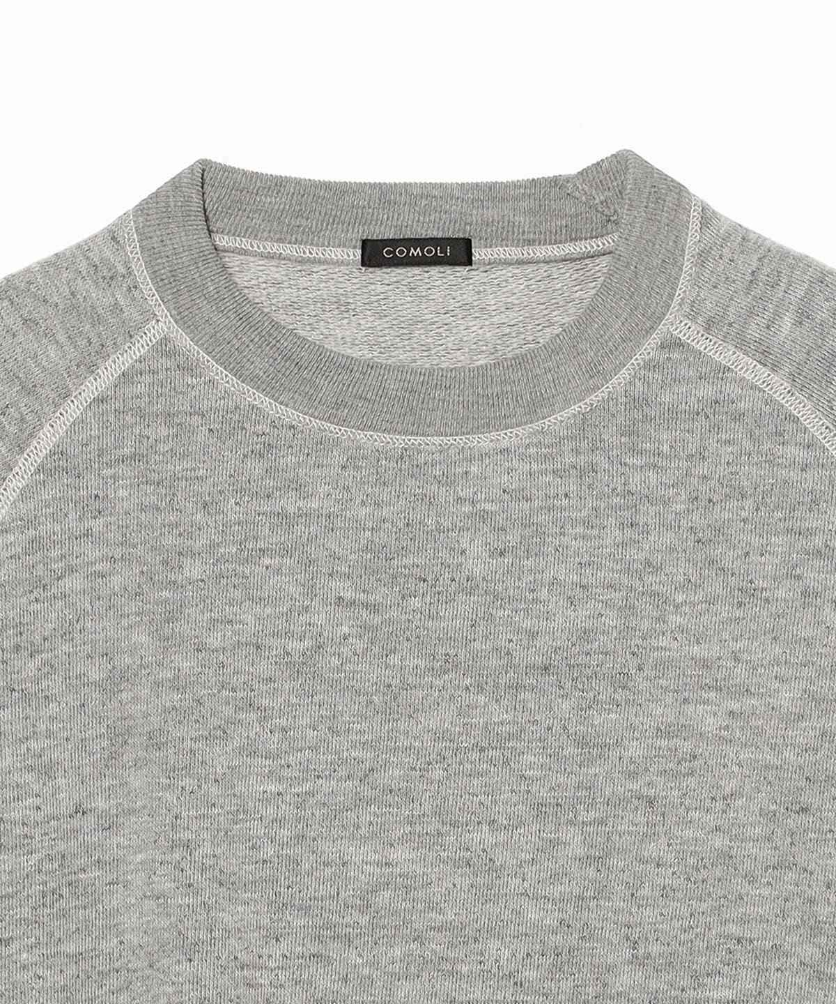 BEAMS COMOLI / Gray Fleece BEAMS Neck (Tops Sweatshirt) Online