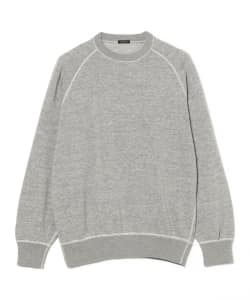 COMOLI / グレー裏毛 クルーネック