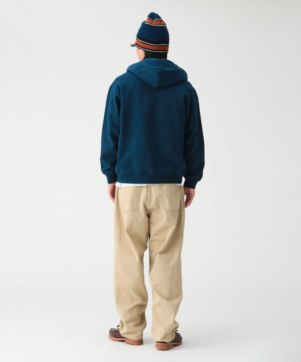 BEAMS ロゴ ベーシック フルジップフーディ Model：H185cm Size：L