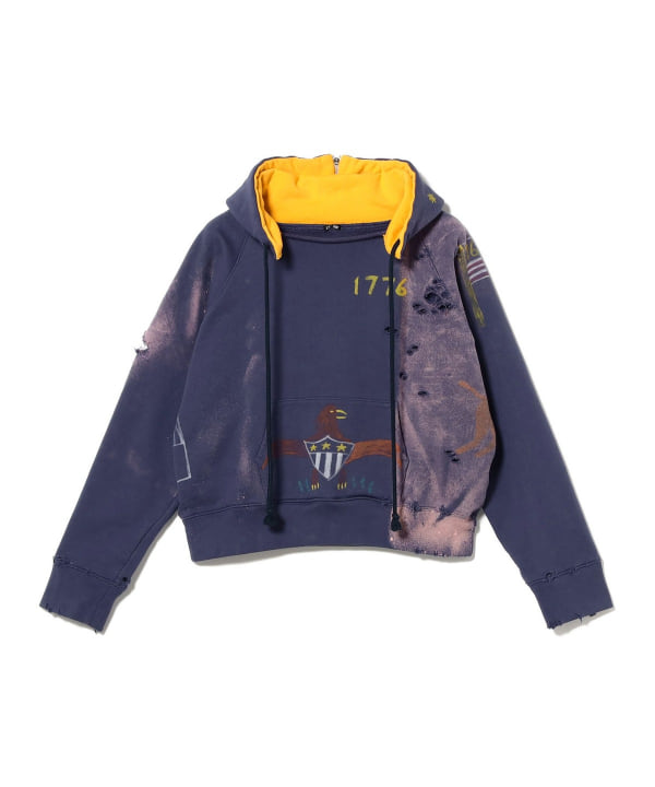 LES SIX / ZIP SCRIBBLE HOODIE