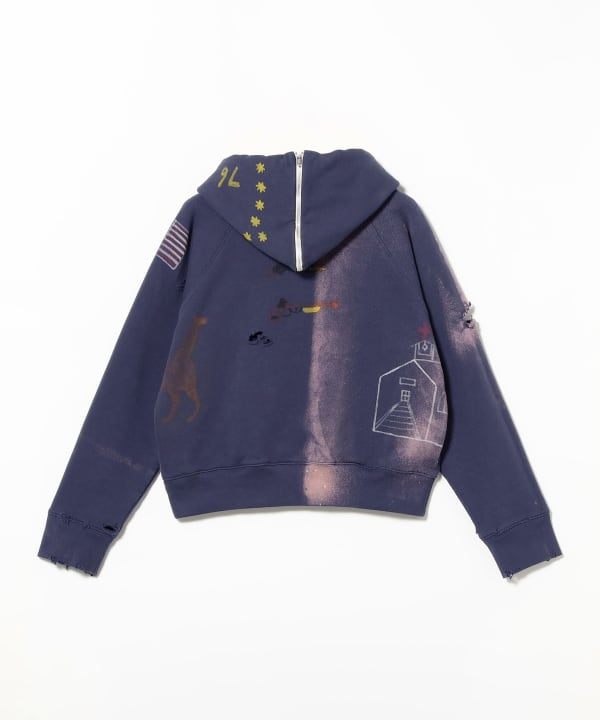 LES SIX / ZIP SCRIBBLE HOODIE