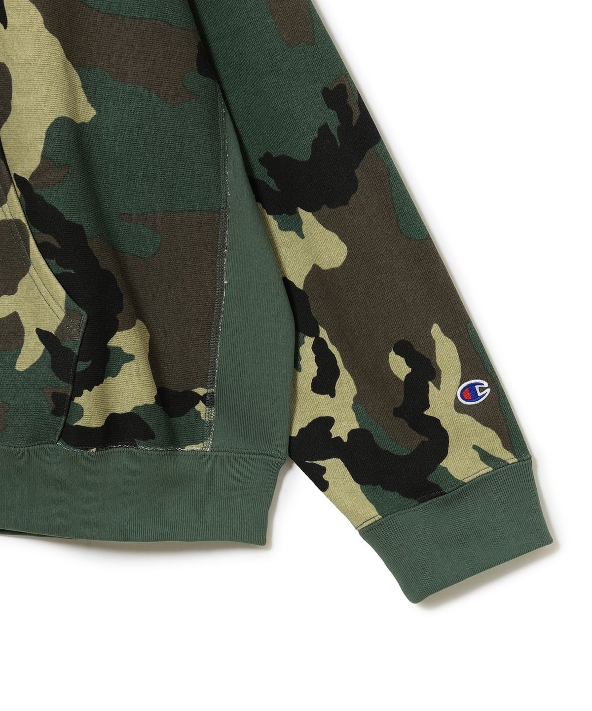 BEAMS（ビームス）【別注】Champion / リバースウィーブ（R）カモ