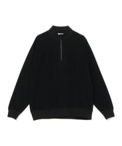 Graphpaper / Pique Velour Jersey Half Zip Sweatshirt