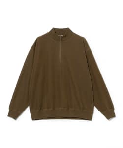 Graphpaper / Pique Velour Jersey Half Zip Sweatshirt