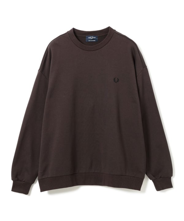 [Special order] FRED PERRY / Embroidered Crew Neck Sweatshirt - Relaxed Oversized Fit