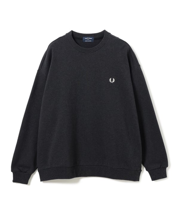 [Special order] FRED PERRY / Embroidered Crew Neck Sweatshirt - A trendy silhouette that makes a statement on its own.