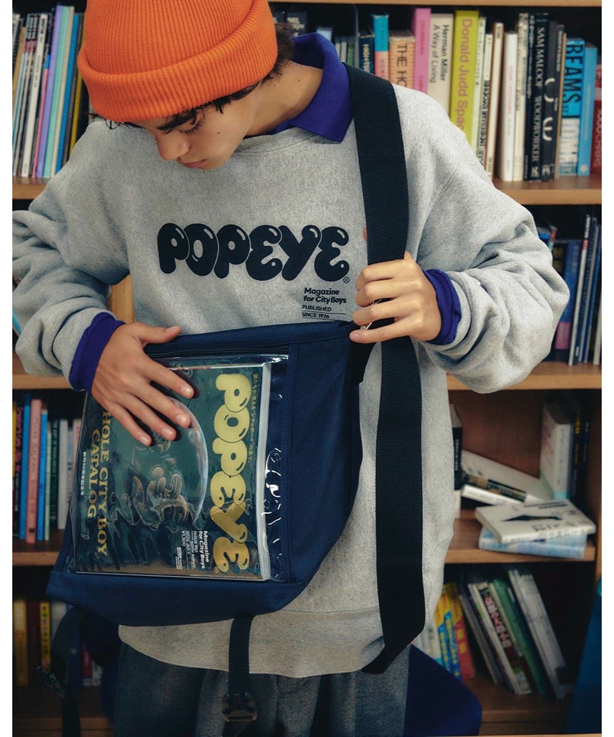s*i様 【40周年記念コラボ】ポパイマガジン×ビームス×チャンピオンリバースウ BEAMS（ビームス）【別注】 POPEYE × Champion / SWEAT SHIRT