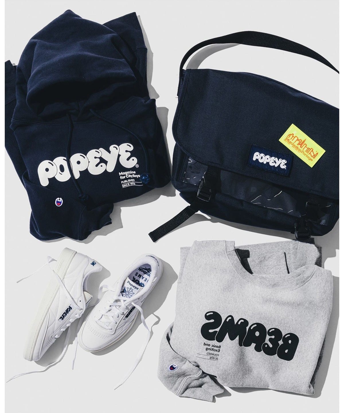 BEAMS（ビームス）【別注】 POPEYE × Champion / SWEAT SHIRT