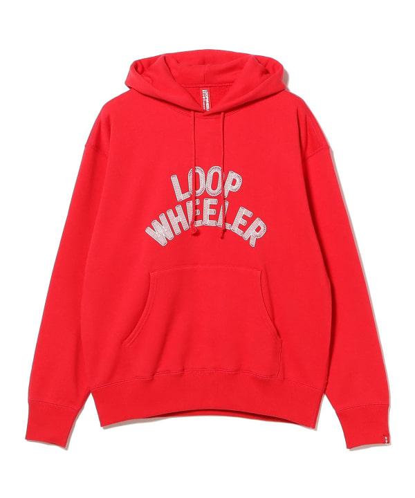 【別注】LOOPWHEELER / プリントロゴ プルオーバーフーディ