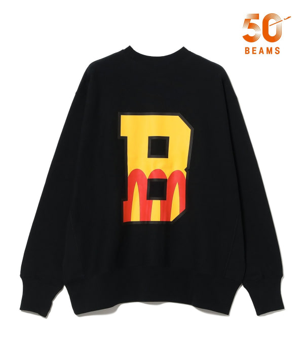 週末限定‼️【BEAMS 50周年別注】Champion by MIN-NANO BEAMS（ビームス）【別注】Champion × MIN-NANO / ロゴ クルーネック