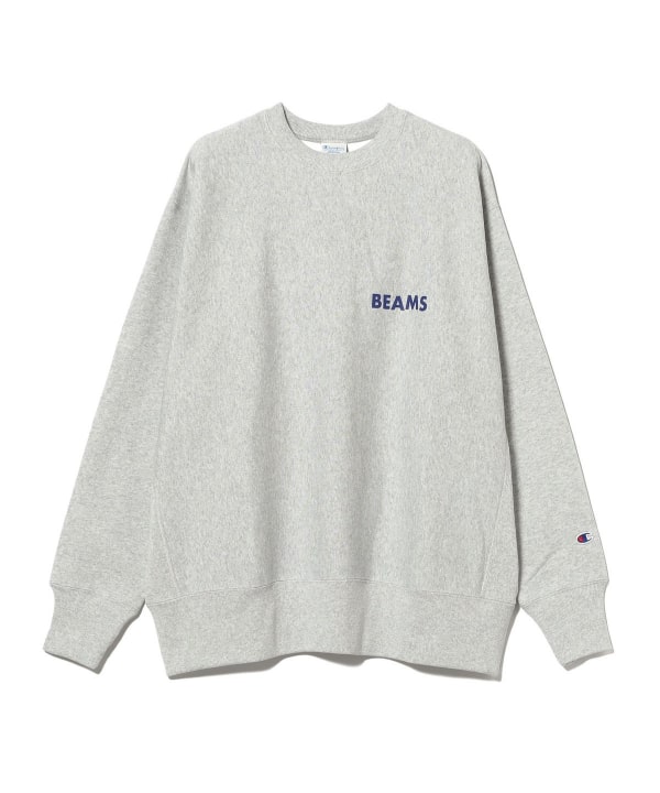 BEAMS（ビームス）【別注】Champion × MIN-NANO / ロゴ クルーネック
