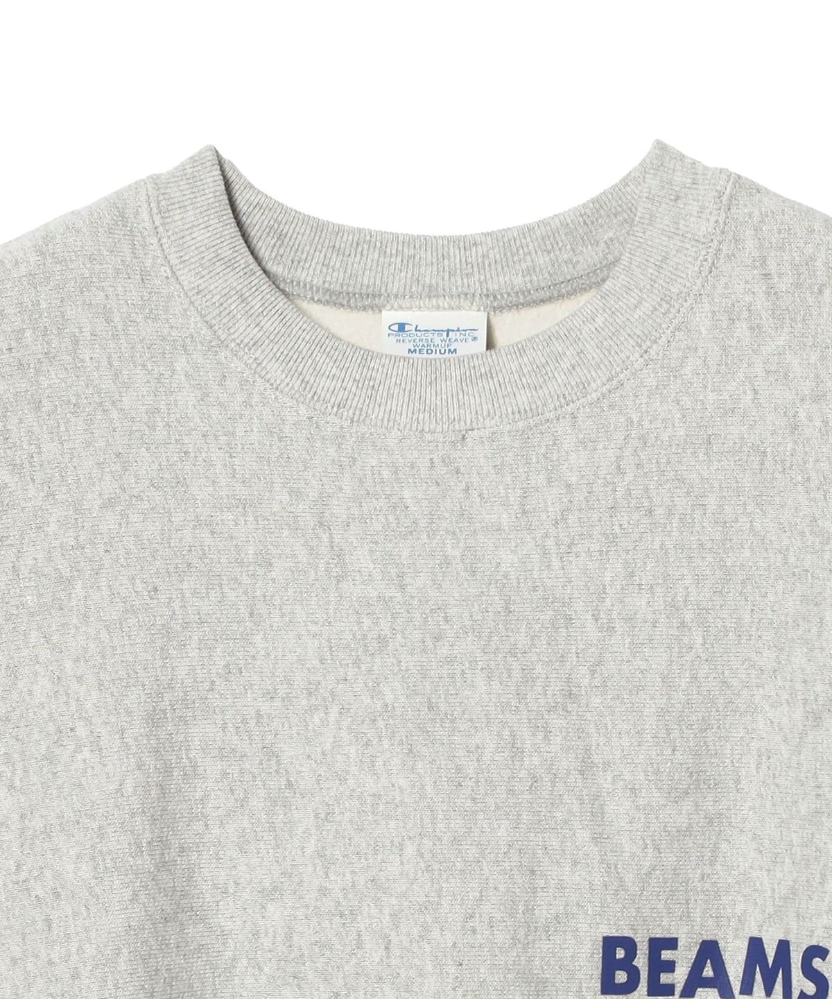 BEAMS（ビームス）【別注】Champion × MIN-NANO / ロゴ クルーネック