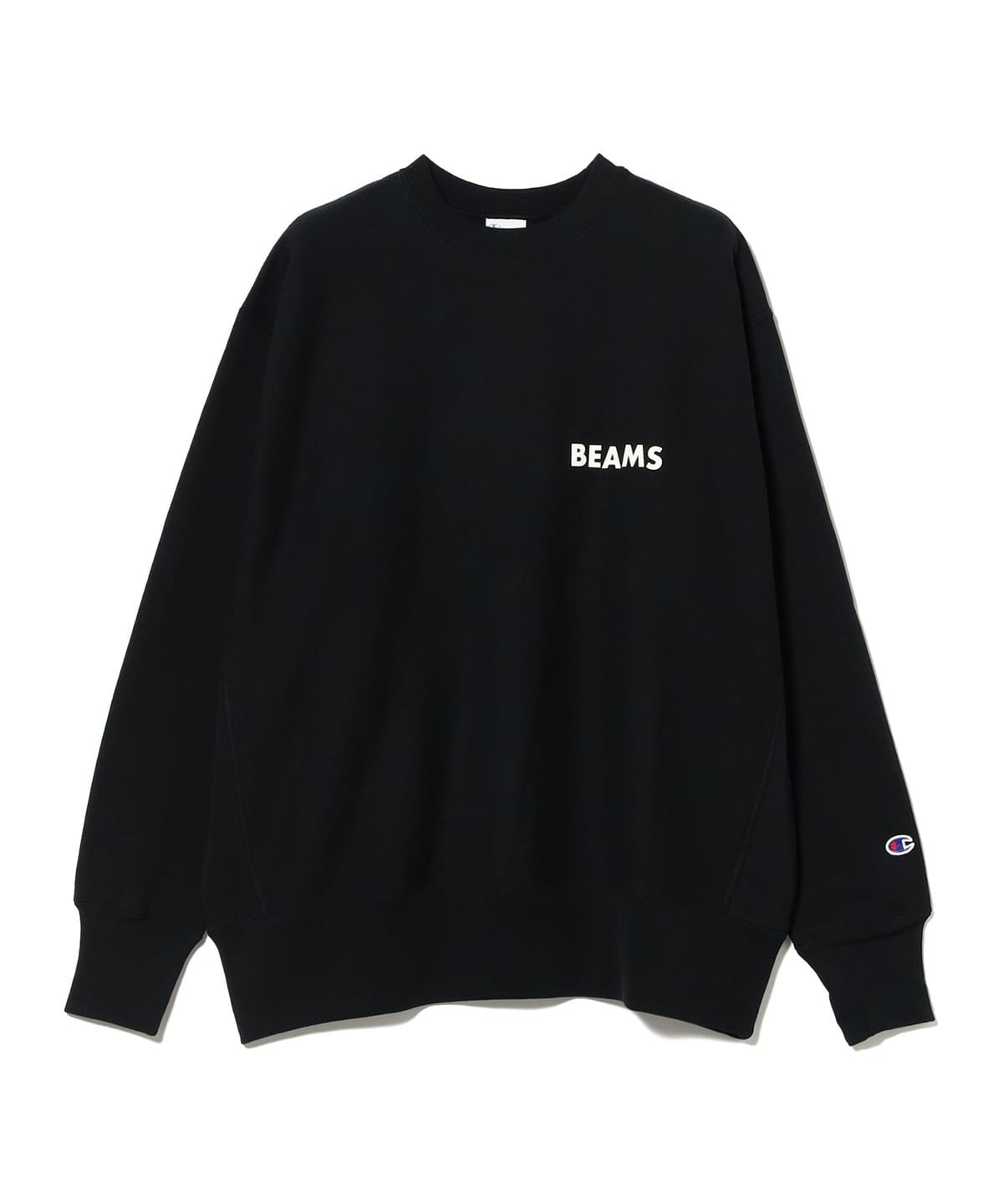 BEAMS（ビームス）【別注】Champion × MIN-NANO / ロゴ クルーネック