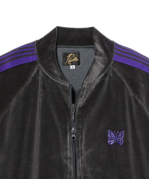 NEEDLES / Rib Collar Track Jacket - C/PE Velour