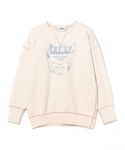 BOW WOW / OVERFADED DOUBLE V SWEATSHIRT - FINK MOTOR