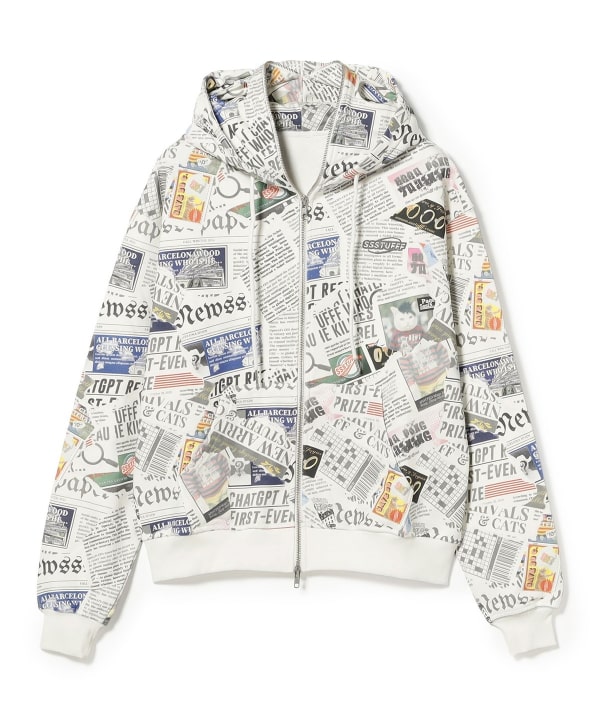 SSSTUFFF / Newspaper Spy Hoodie